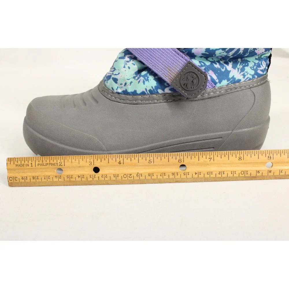 Northside Girls Snow Boots Blue Purple Tie Dye Insulated Duck Boots Size 3